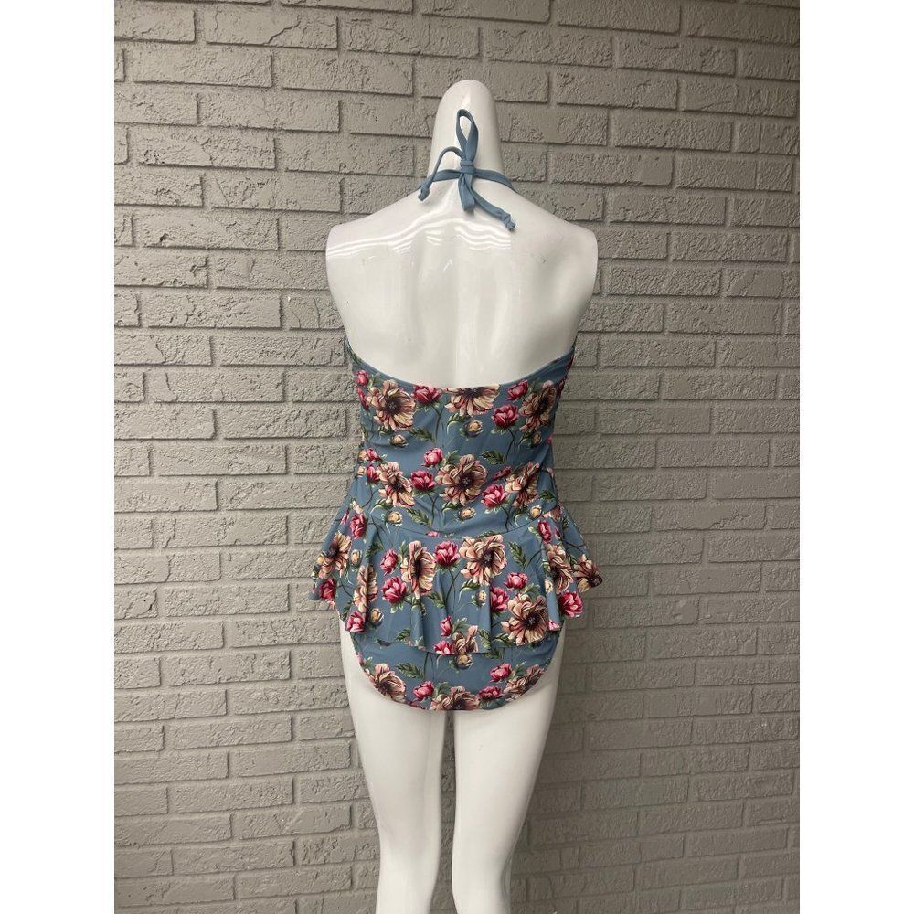 Vigoss Floral Halter One Piece Swimwear Size 1X NWOT - Picture 3 of 10